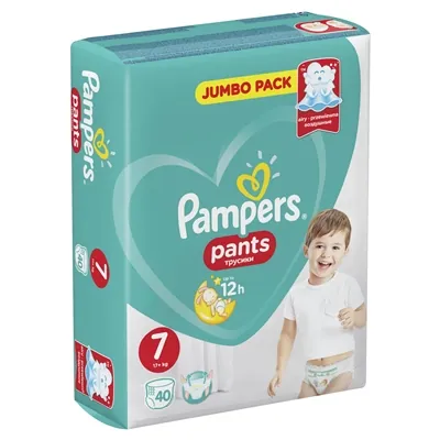 Підгузки-трусики Pampers Pants дитячі розмір 7, 17+ кг, 40 шт