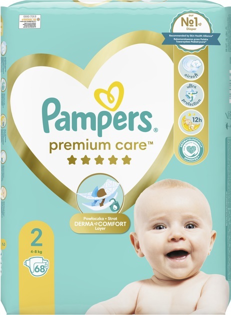 Подгузники детские Pampers Premium Care размер 2, 4-8 кг, 68 шт