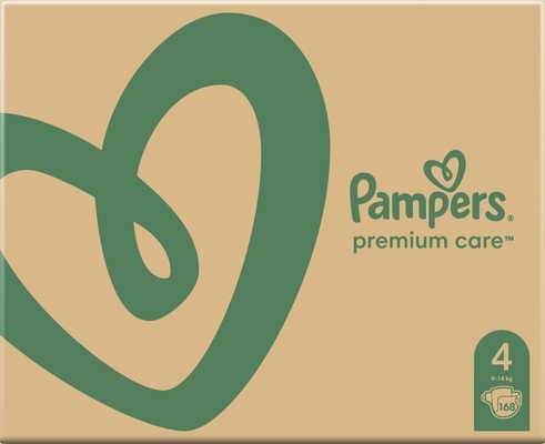 Подгузники детские Pampers Premium Care размер 4, 9-14 кг, 168 шт
