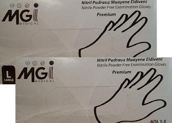 Перчатки смотровые Top Glove MGI Medical нитриловые без пудры, нестерильные, размер L, пара