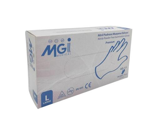 Перчатки смотровые Top Glove MGI Medical нитриловые без пудры, нестерильные, размер L, пара