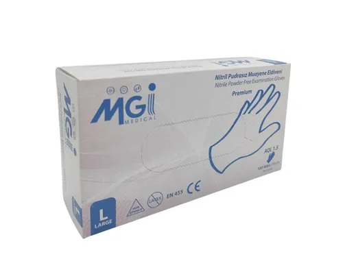 Рукавички оглядові Top Glove MGI Medical нітрилові без пудри, нестерильні, розмір L, пара