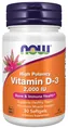Вітамін Д-3 NOW Vitamin D-3 2000 MО м'які капсули №30