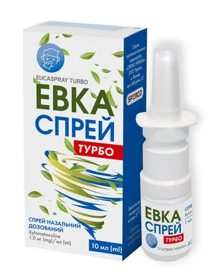 Евкаспрей турбо спрей наз., доз. 1 мг/мл по 10 мл у конт. з насос.-розпил.
