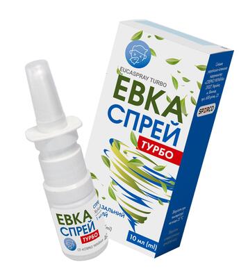 Эвкаспрей турбо спрей наз., доз. 1 мг/мл по 10 мл в конт. полиэт.