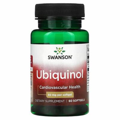 Убіхінол Swanson Ubiquinol, 60 гелевих капсул