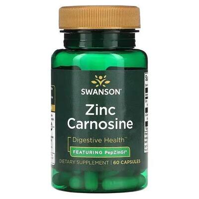 Цинк и L-карнозин Swanson Zinc Carnosine, 60 капсул