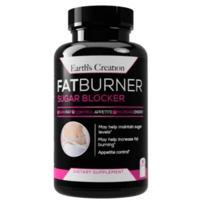 Жиросжигатель Earth's Creation Fat Burner and Sugar blocke, 90 капсул