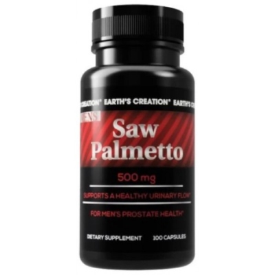 Со Пальметто Earth's Creation Saw Palmetto 500 мг, 100 капсул