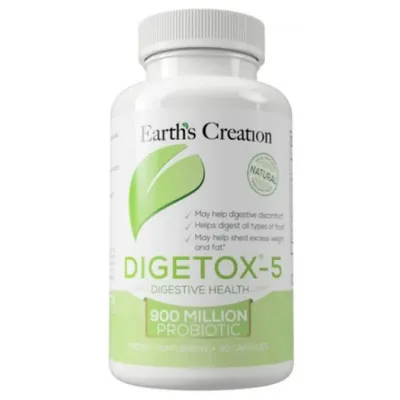 Мультиферментний комплекс Earth's Creation Digetox 5 , 60 капсул