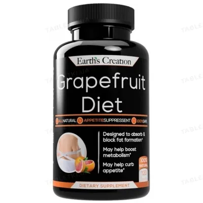 Грейпфрутова дієта Earth's Creation Grapefruit Diet + Apple Cider Vinegar, 120 таблеток