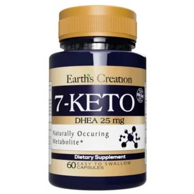 7-Кето ДГЕА Earth's Creation 7-КЕТО DHEA 25 мг, 60 капсул