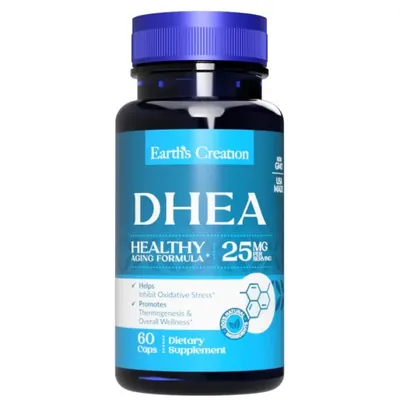 ДГЕА Earth's Creation DHEA 25 мг, 60 капсул