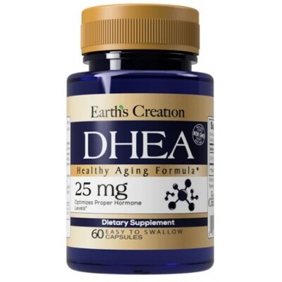 ДГЭА Earth's Creation DHEA 25 мг, 60 капсул