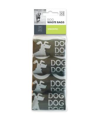 Набор пакетов M-Pets Dog Waste Bags для уборки за собакой без ароматизатора, 4 рулона по 15 штук