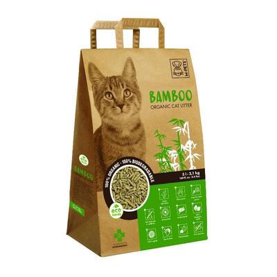 Наполнитель для кошачьего туалета M-Pets Bamboo органический бамбуковый, 5 л