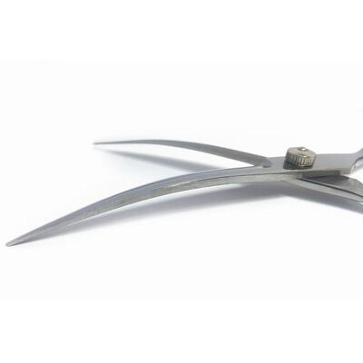 Ножницы M-Pets Grooming Steel Curved Scissor изогнутые, стальные для стрижки собак, 6x20x0,7 см