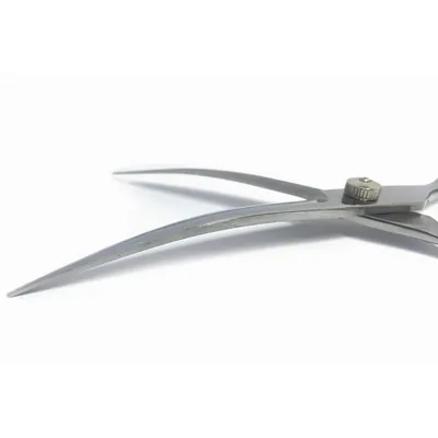 Ножиці M-Pets Grooming Steel Curved Scissor вигнуті, сталеві для стрижки собак, 6x20x0,7 см