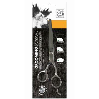 Ножницы M-Pets Grooming Steel Straight Scissor прямые, стальные для стрижки собак, 6x20x0,7 см