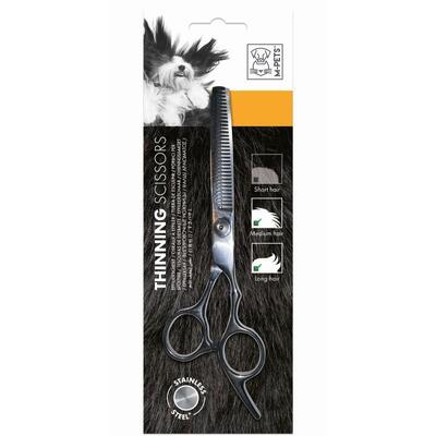 Ножницы M-Pets Grooming Steel Thinning Scissor филирующие, металлические для стрижки собак, 6x19x0,5 см