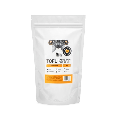 Наполнитель гигиенический 100 Лапок TOFU с ароматом Персичек, 4 л