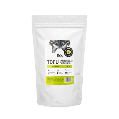 Наполнитель гигиенический 100 Лапок TOFU с ароматом Яблочко, 4 л