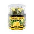 Льодяники з CBD Cannabis Lolly зі смаком лимону, подарункова коробка, 10 штук