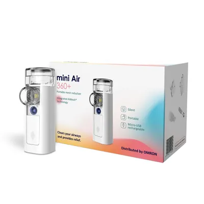 Інгалятор (МЕШ-небулайзер) Omron Mini AIR 360+ ультразвуковий