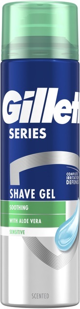 Гель для бритья Gillette Series Sensitive для чувствительной кожи, 200 мл