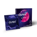 Презервативи латексні Durex Dual Extase рельєфні з анестетиком, 3 штуки