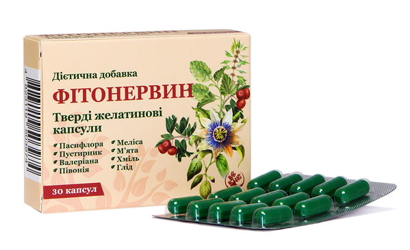 Фитонервин Arbor Vitae капсулы №30