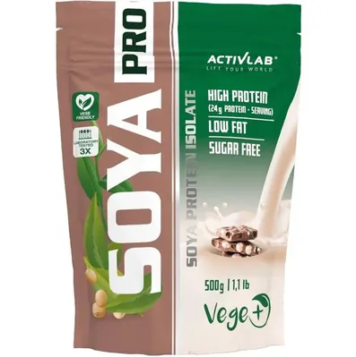 Протеїн соєвий ізолят Activlab Soya Pro шоколад-горіх, 500 г