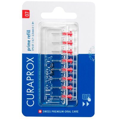 Набор ершиков межзубных Curaprox Prime Refill без держателя, красный, 8 шт