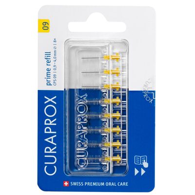 Набор ершиков межзубных Curaprox Prime Refill без держателя, желтый, 8 шт
