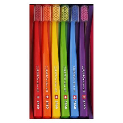 Набір зубних щіток Curaprox Rainbow Edition CS 5460 Ultra Soft, 6 штук