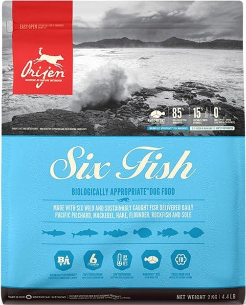 Корм сухий для собак Orijen 6 Fish Dog на всіх стадіях життя, 2 кг