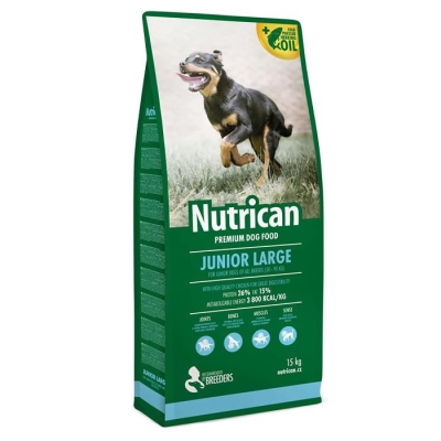 Корм сухой для щенков крупных пород Nutrican Junior Large, 15 кг