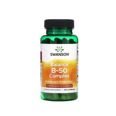Вітаміни групи В-50 Swanson Balance B-50 Complex капсули №100