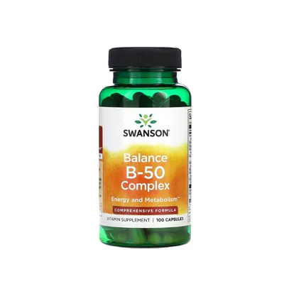 Вітаміни групи В-50 Swanson Balance B-50 Complex капсули №100