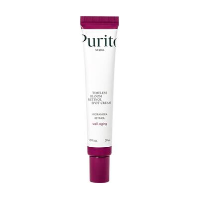 Крем для лица Purito Seoul Timeless Bloom Retinol Spot Cream точечный против морщин для всех типов кожи, 30 мл