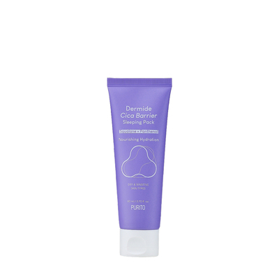Маска для лица Purito Seoul Dermide Cica Barrier Sleeping Pack ночная для всех типов кожи, 80 мл