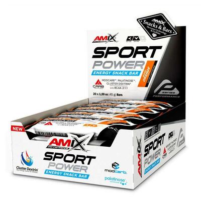 Батончик энергетический Amix Nutrition Sport Power Energi Snack Bar апельсин, 45 г