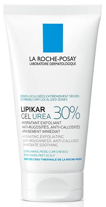 Гель La Roche-Posay Lipikar Urea 30% відлущувальний зволожувальний локальної дії з сечовиною для дуже сухих, загрубілих ділянок шкіри, 50 мл