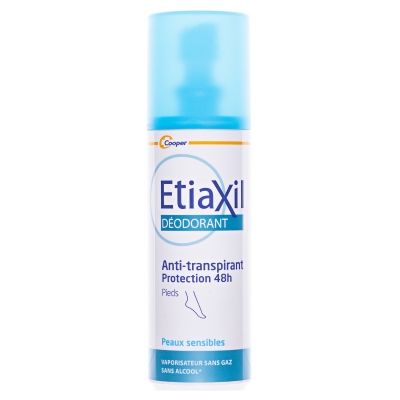 Дезодорант-антиперспірант Etiaxil 48h від помірного потовиділення, спрей для ніг без газу, 100 мл