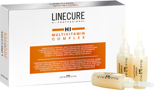Комплекс Hipertin Linecure Multivitamin Complex мультивитаминный для восстановления волос, 10 шт х 10 мл