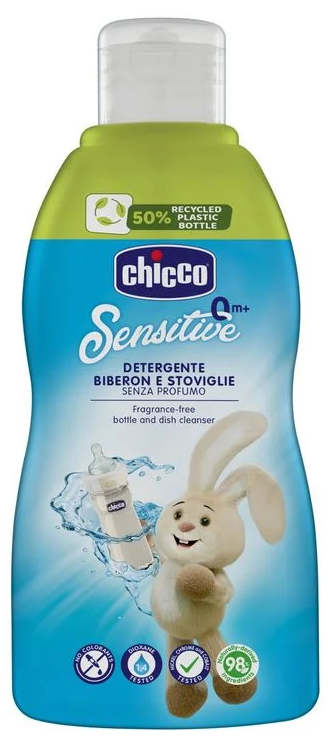 Средство для мытья и очистки посуды Chicco жидкое, 300 мл
