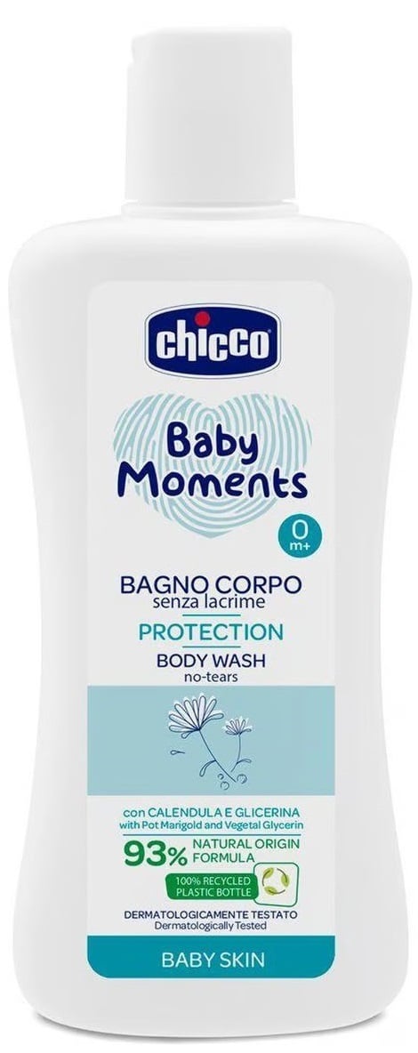 Гель для купання Chicco Baby Moments Без сліз захисний, 200 мл