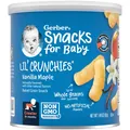 Палички Gerber Lil' Crunchies для дітей з 8 місяців зі смаком ванілі та кленового сиропу, 42 г