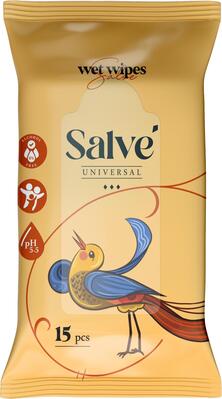 Салфетки влажные Salve универсальные, 15 шт