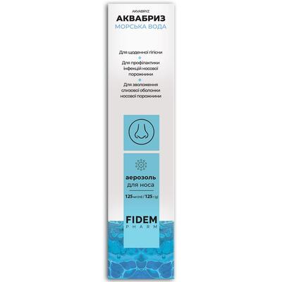 Аквабриз Fidem Pharm морская вода аэрозоль для носа по 125 мл во флак.